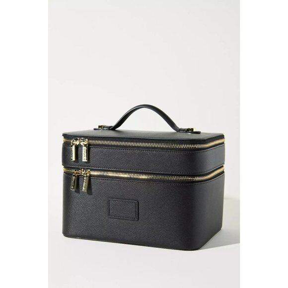 ETOILE COLLECTIVE Duo Vanity Case in Black New Womens Trael Makeup Bag - Picture 1 of 13